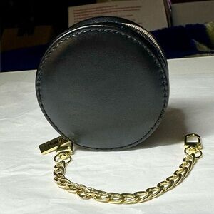 Yves Saint Laurent (YSL) Beaute’ Black Cosmetic Pouch w/ Add on Chain Strap GWP